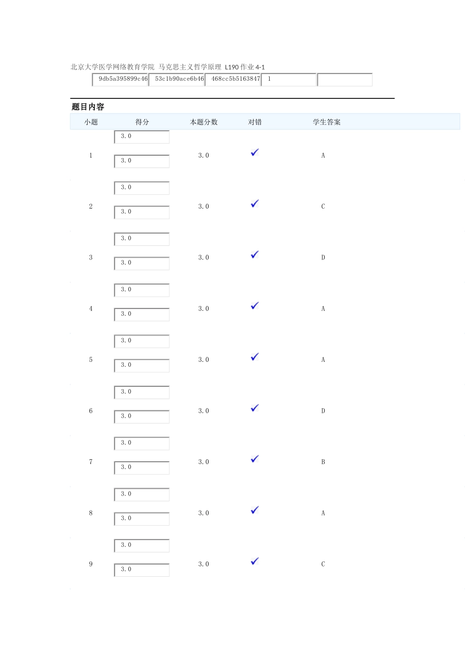 北京大学医学网络教育学院-马克思主义哲学原理-L190作业4-1_第1页