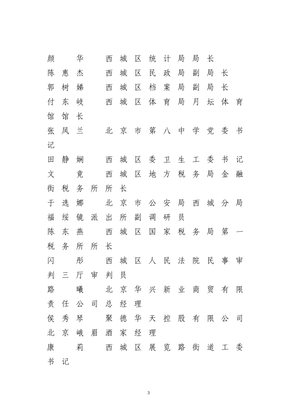 北京市'三八'红旗奖章名单_第3页