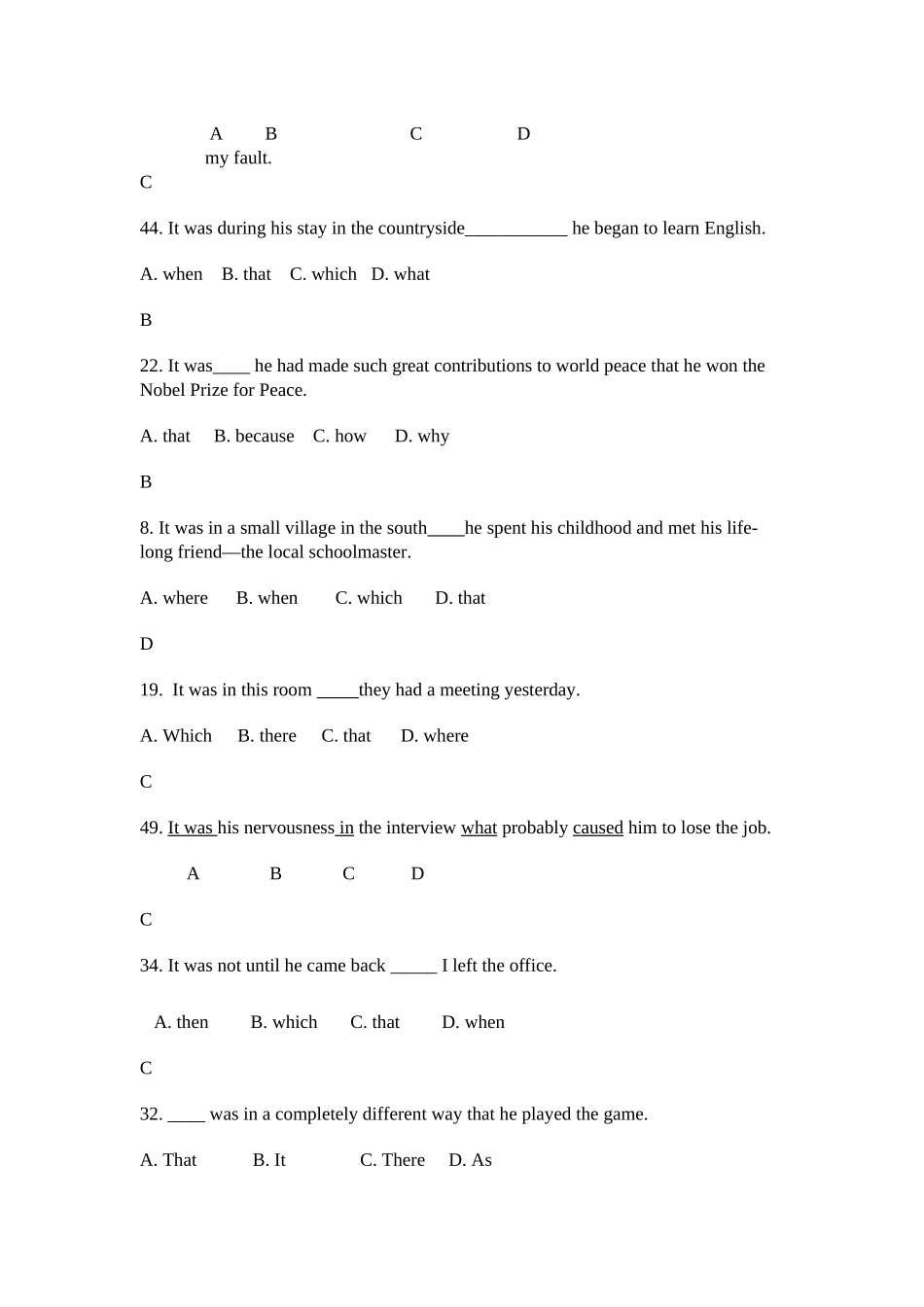 北京地区成人三级英语历年真题选讲2008-2018_第3页