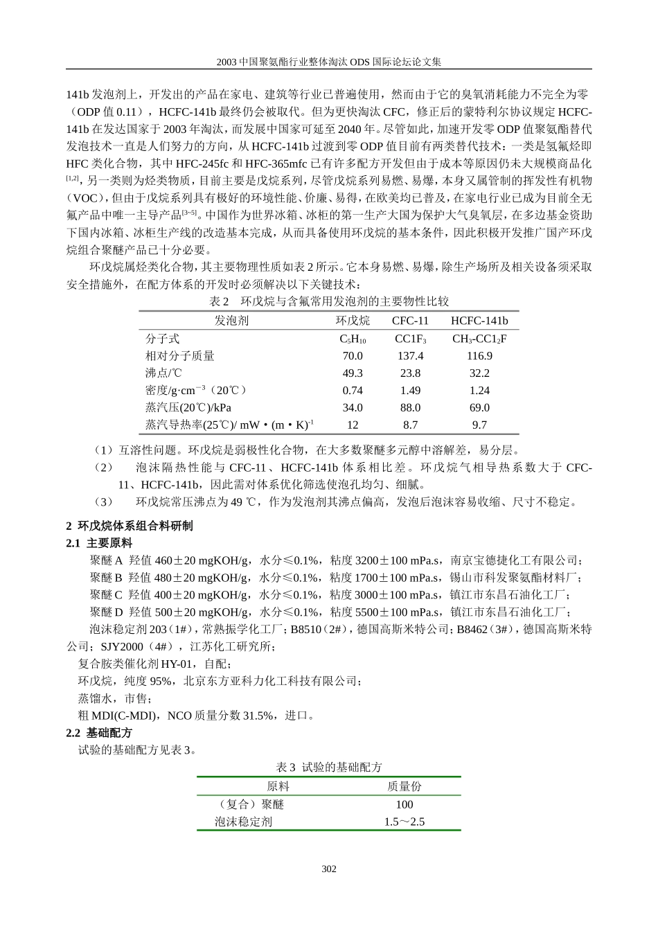 冰箱用环戊烷组合聚醚的研制_第2页