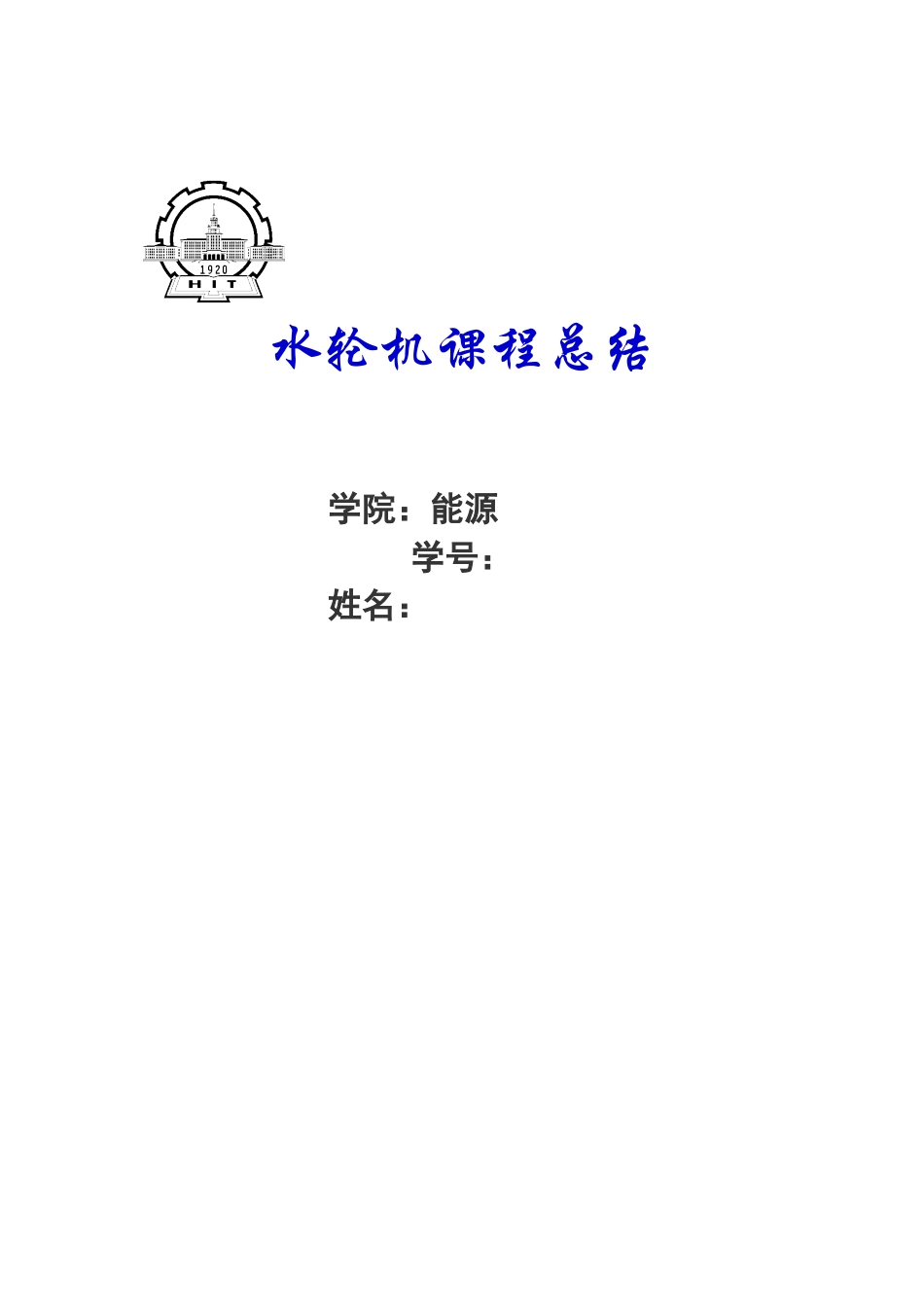 冲击式水轮机_第1页