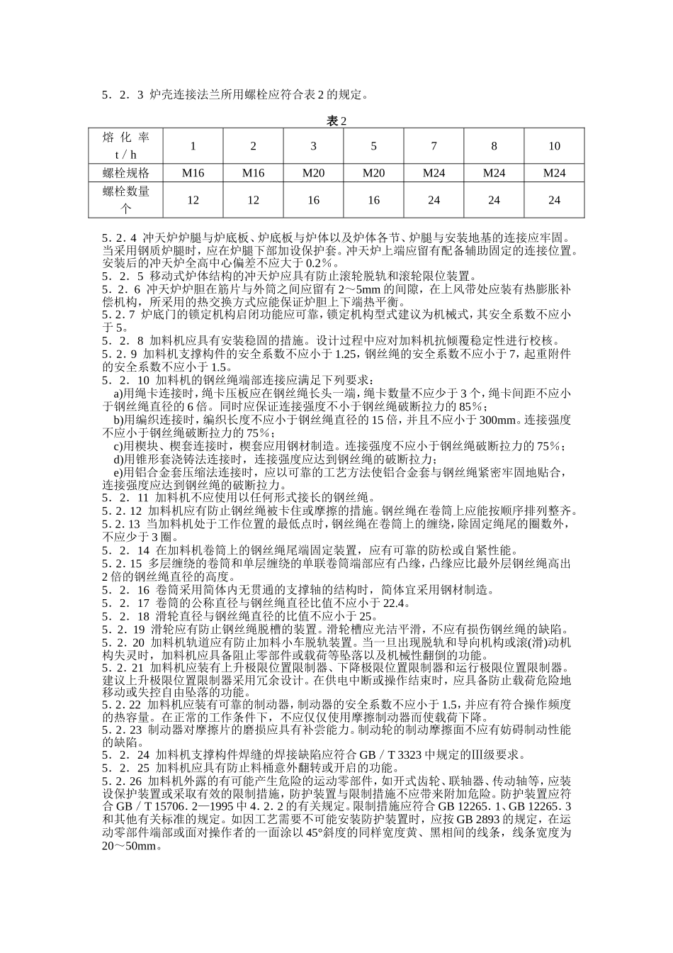 冲天炉与冲天炉加料机安全要求_第3页