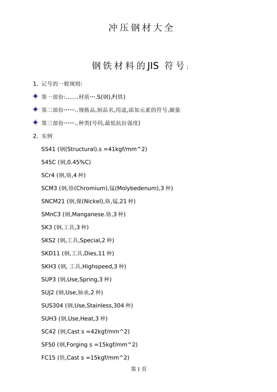 冲压用材料大全_第1页