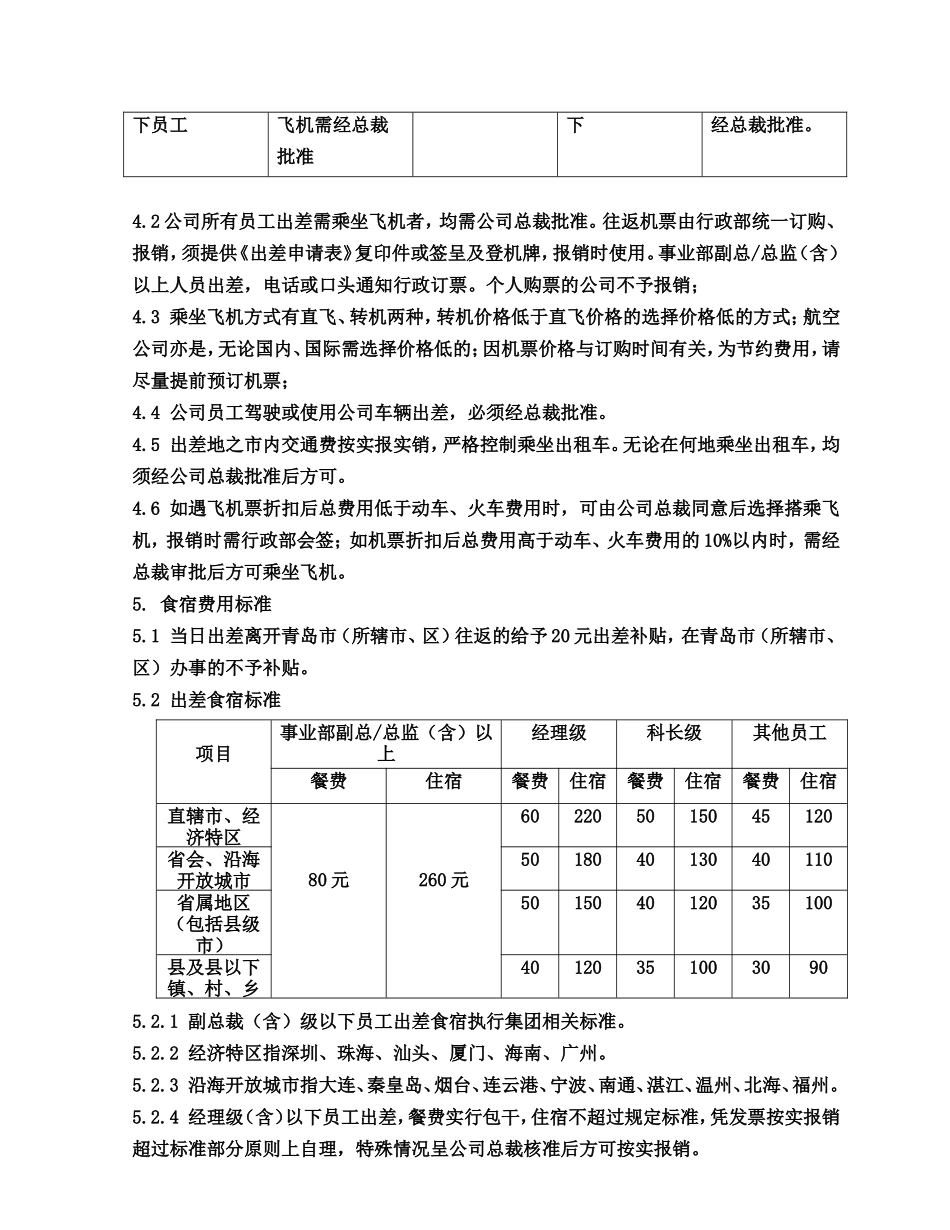 出差管理办法最终板_第2页