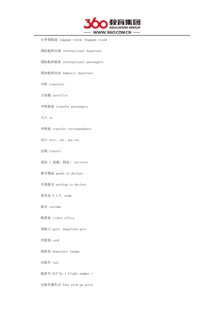 出国留学、旅游必备英语口语大全_第3页