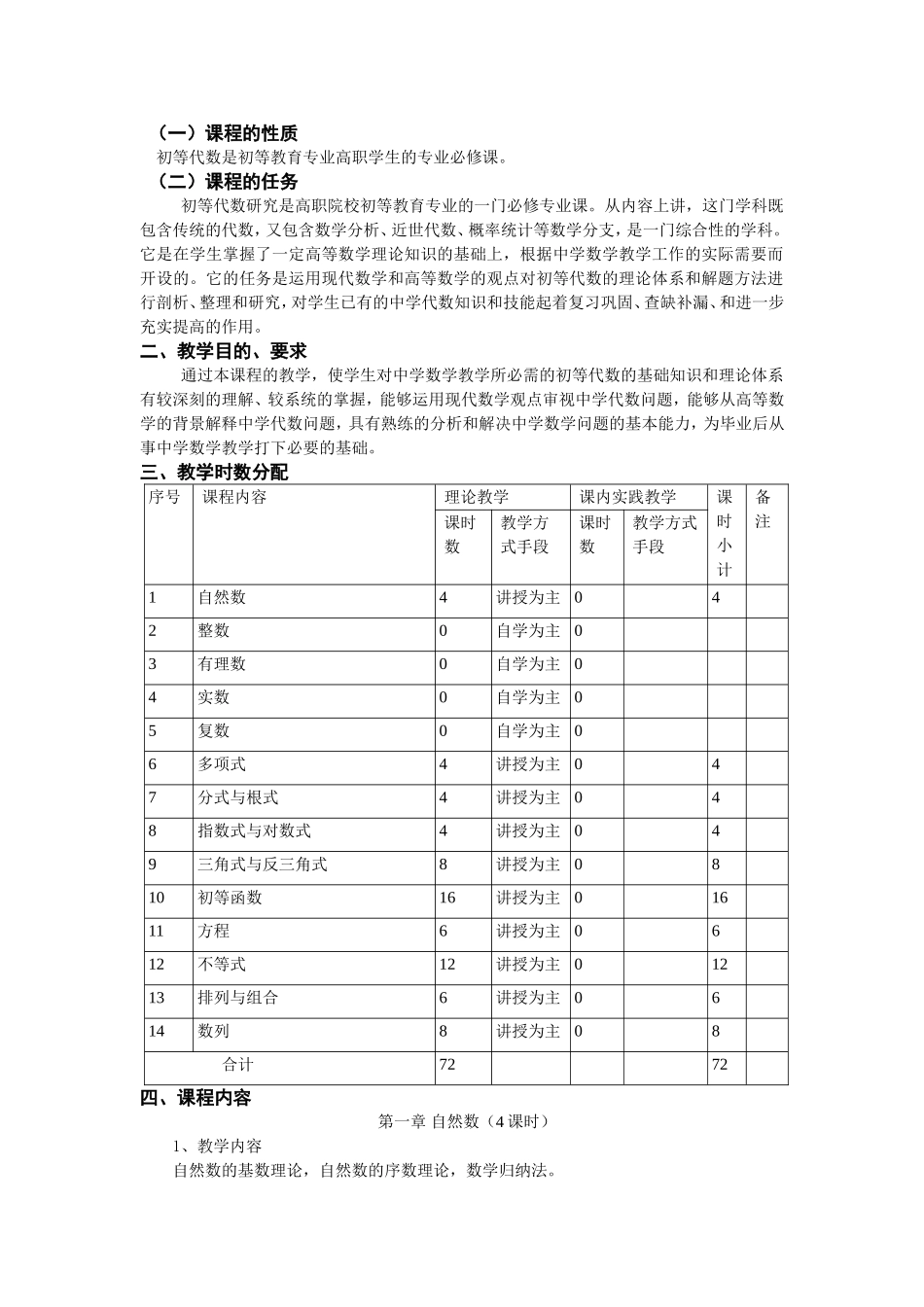 初等代数大纲_第2页