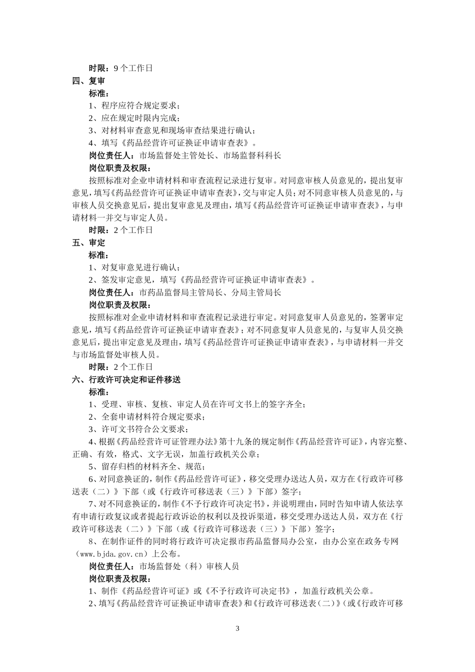 北京市药品监督管理局大兴分局行政许可程序_第3页