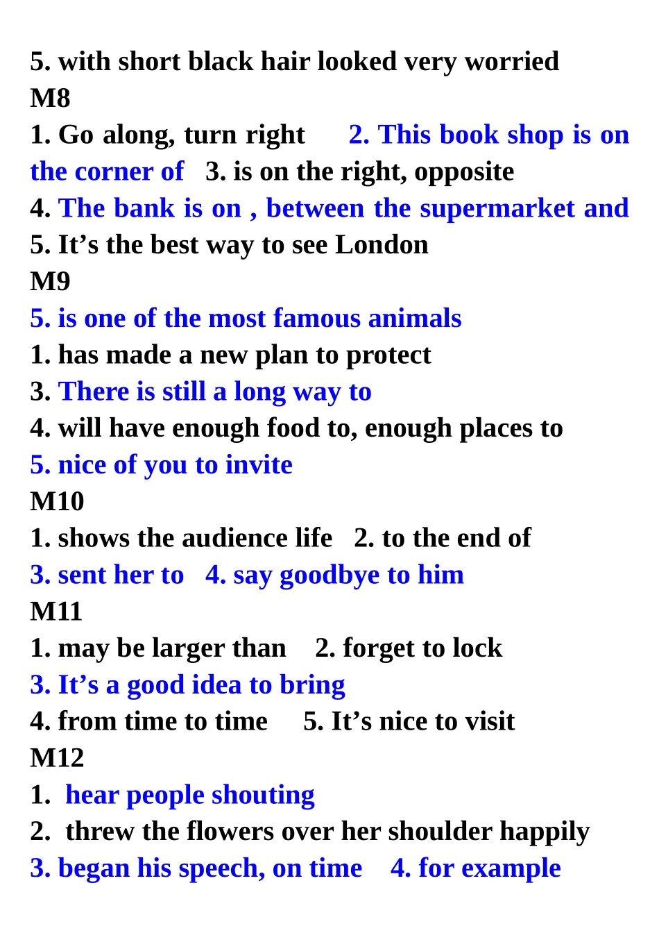 初二上-上学期句子翻译答案_第3页