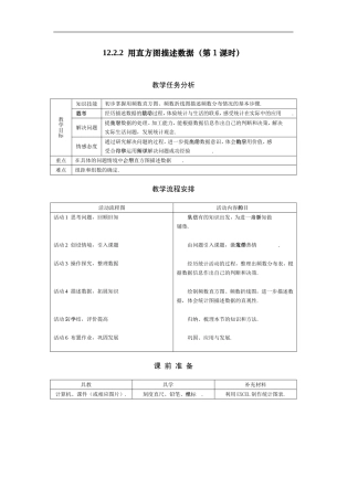 初二数学最新教案-八年级数学用直方图描述数据-精品