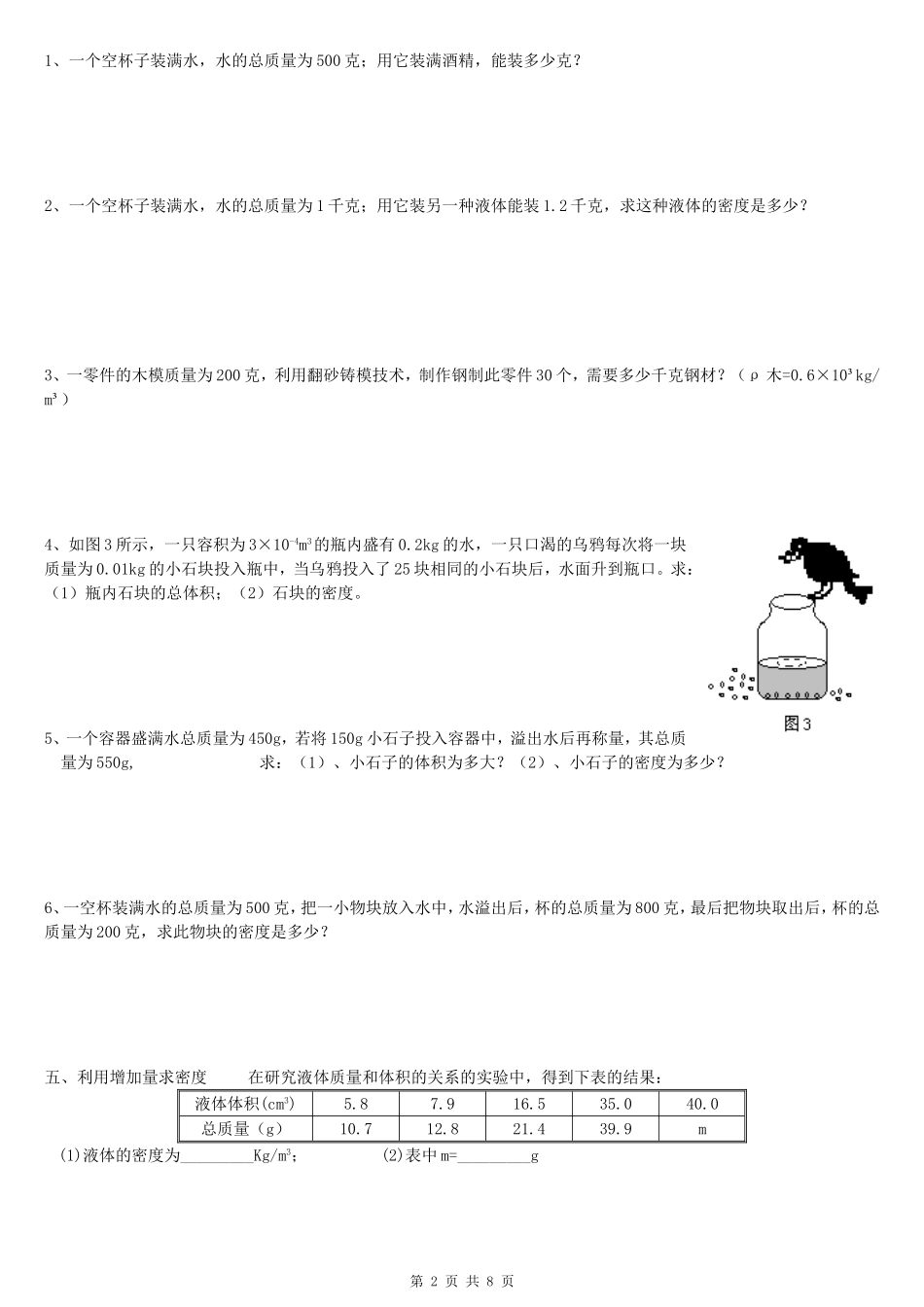 初二物理密度典型计算题_第2页