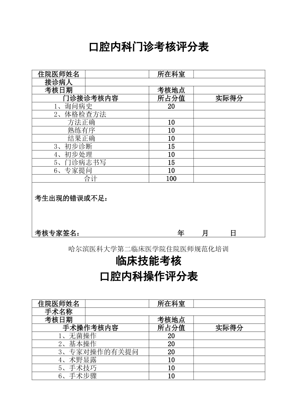出科技能考核评分表_第3页