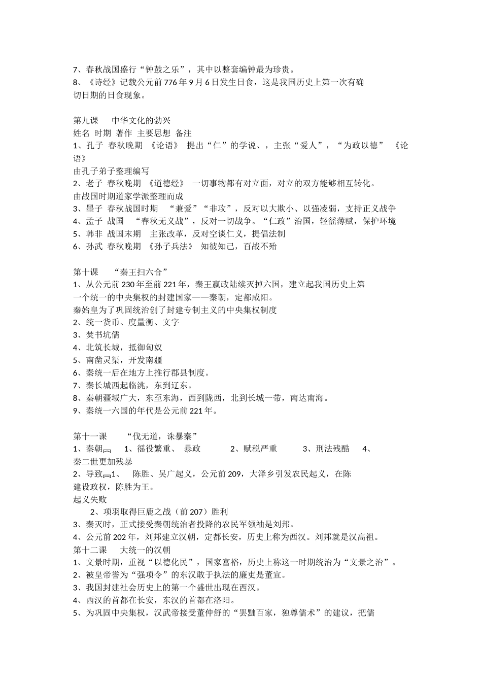 北京市初一下学期历史知识点大全_第3页