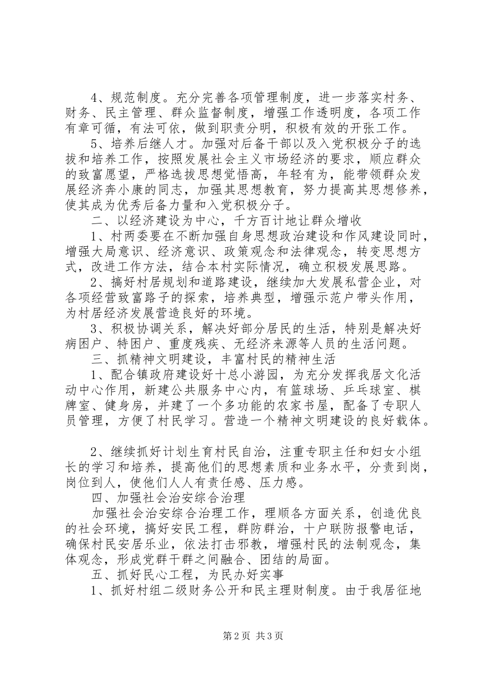 年度村党支部书记述职报告_第2页