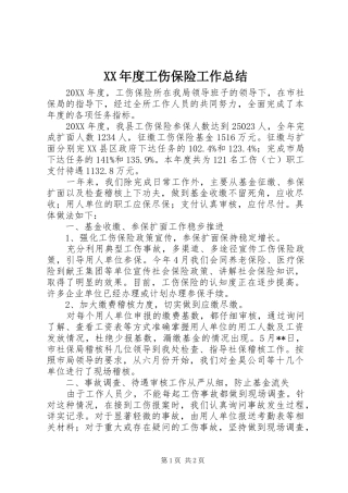 年度工伤保险工作总结