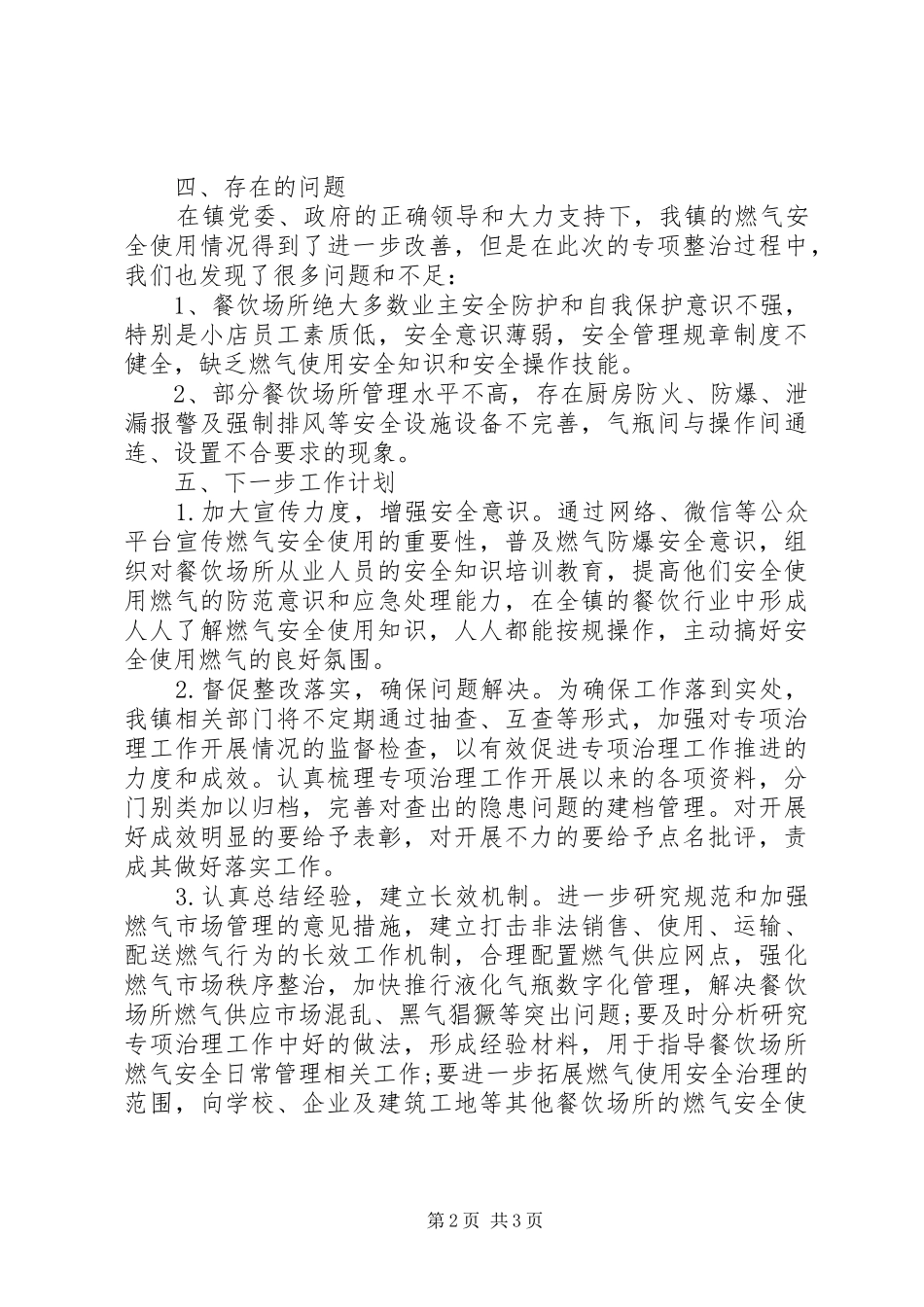 乡镇城镇燃气专项治理工作总结_第2页
