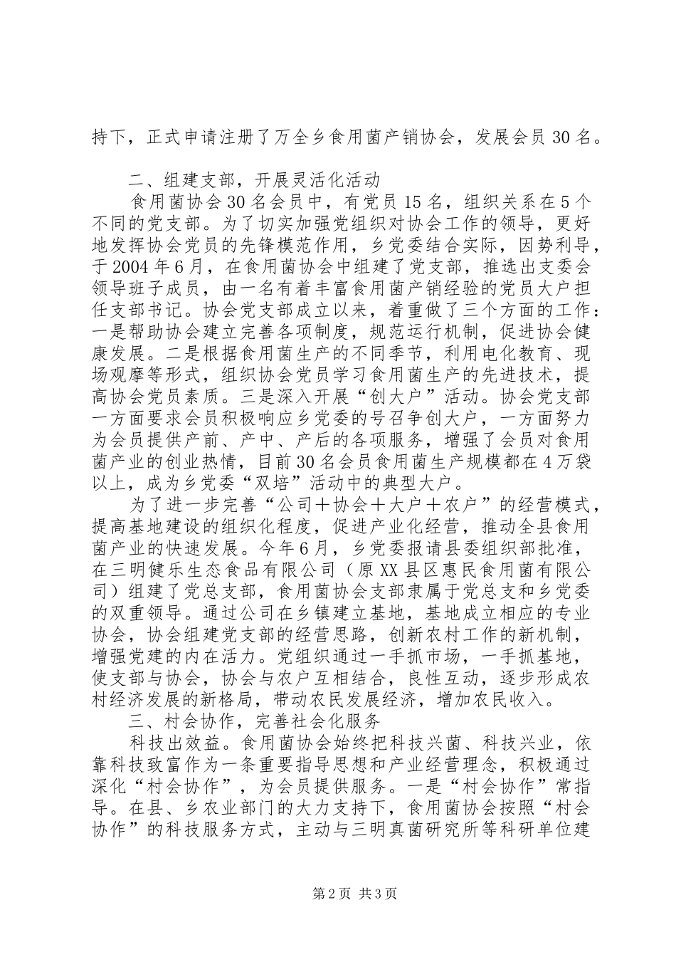 乡镇党委基层组织创新工作汇报材料_第2页