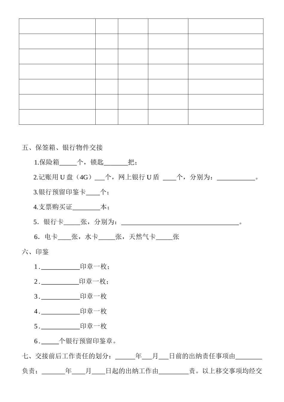 出纳工作移交表_第3页
