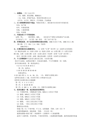 初会经济法顺口溜