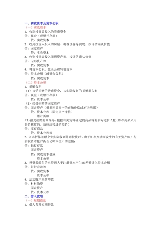 初级会计实务考试必备公式(超全)