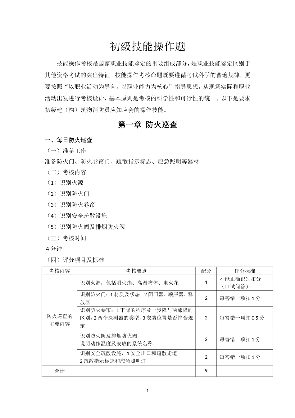 初级技能操作题实操考试用_第1页