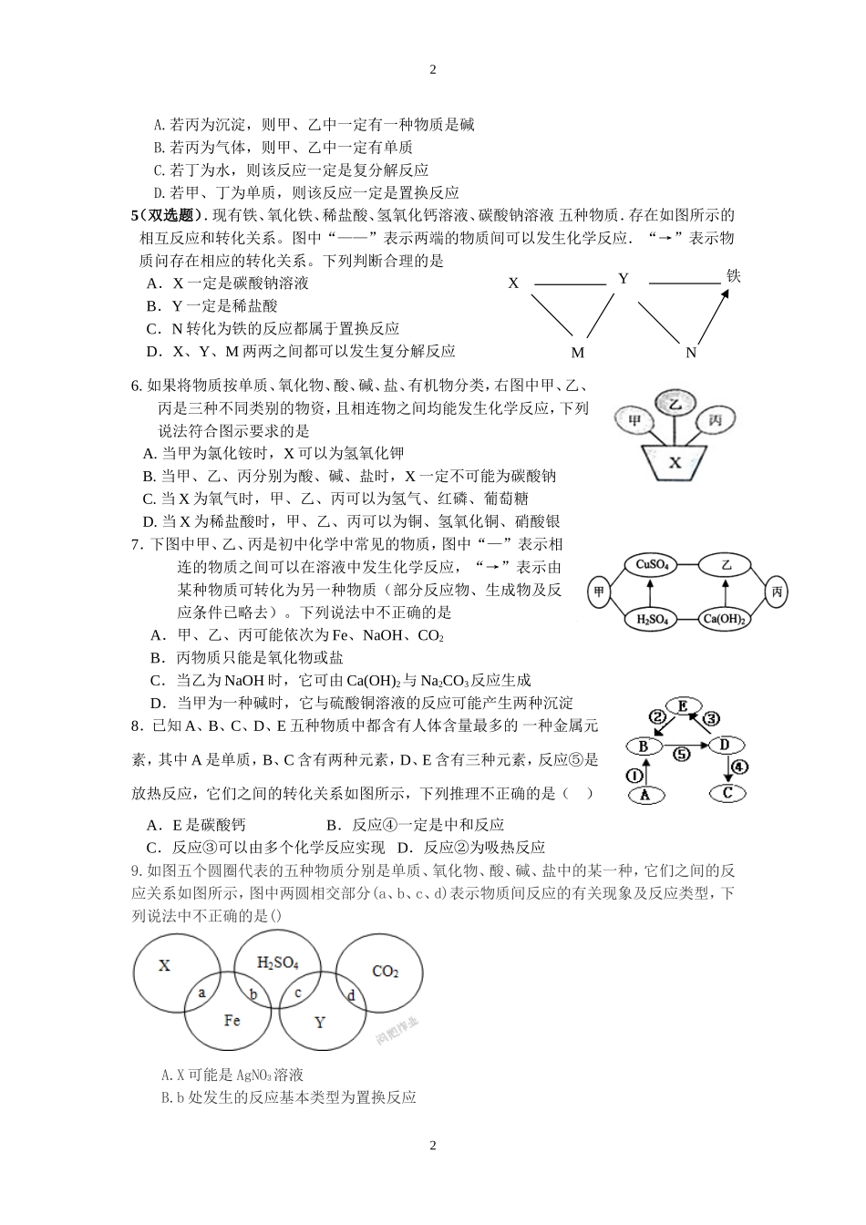 初三化学-物质的转化_第2页