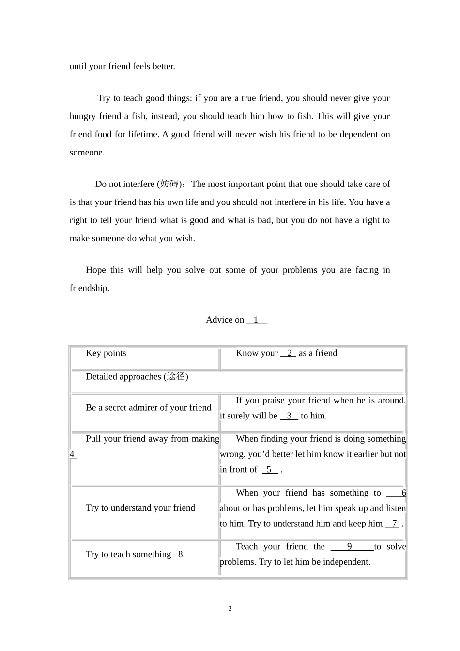 初三南京任务型阅读专项_第2页