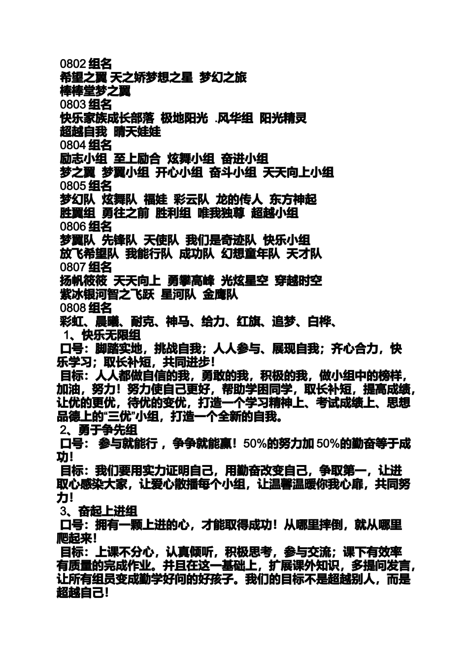 初三作文之霸气初中组名口号大全_第3页