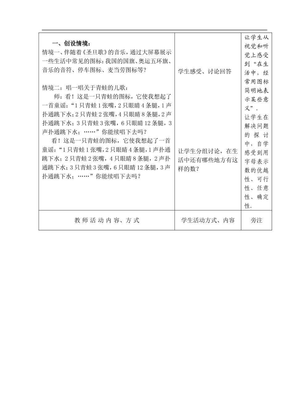 初一数学最新教案-七年级数学用字母表示数201801-精品_第2页