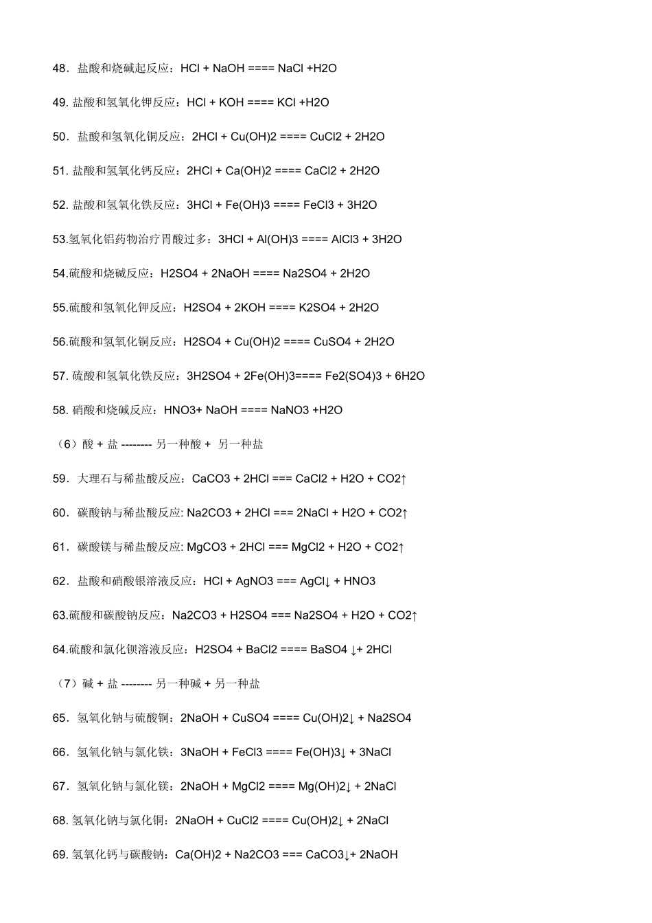 初三化学方程式大全_第3页