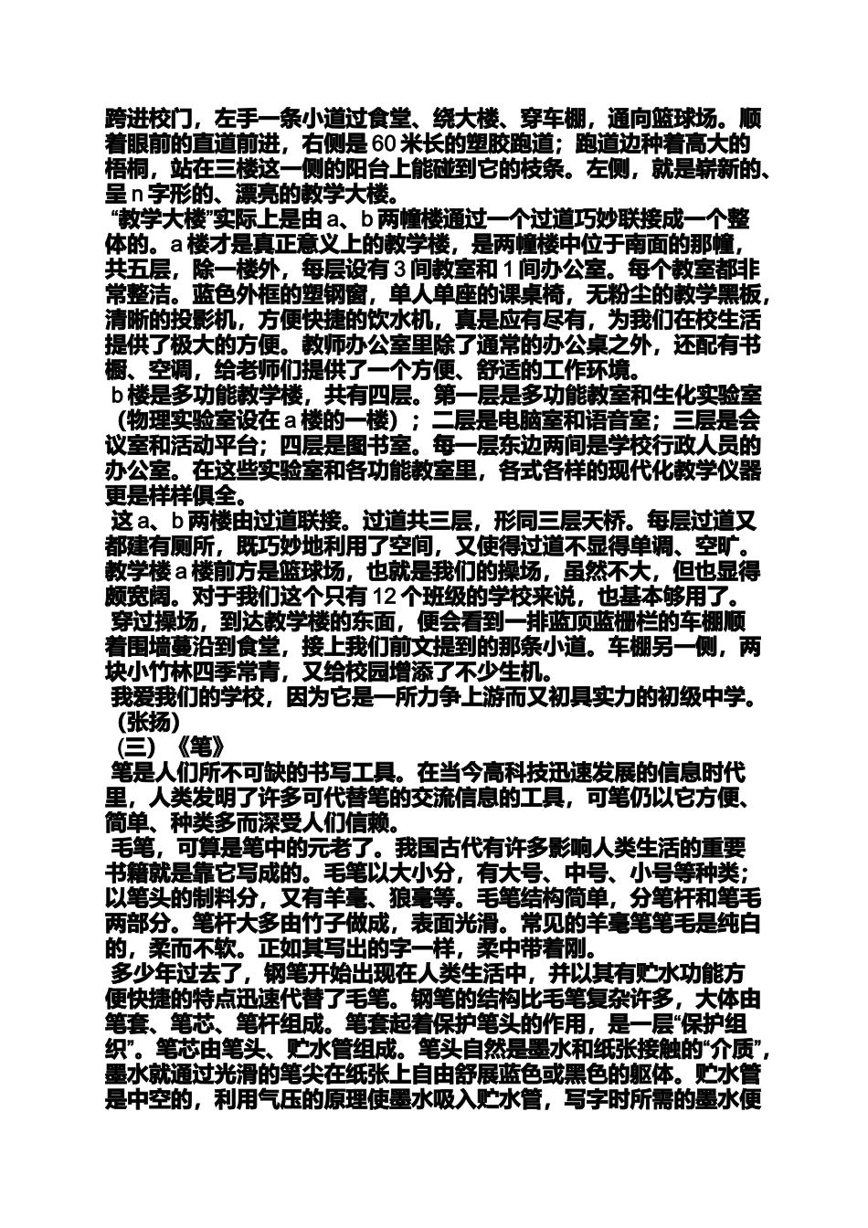 初三作文之初中说明文作文评语_第3页