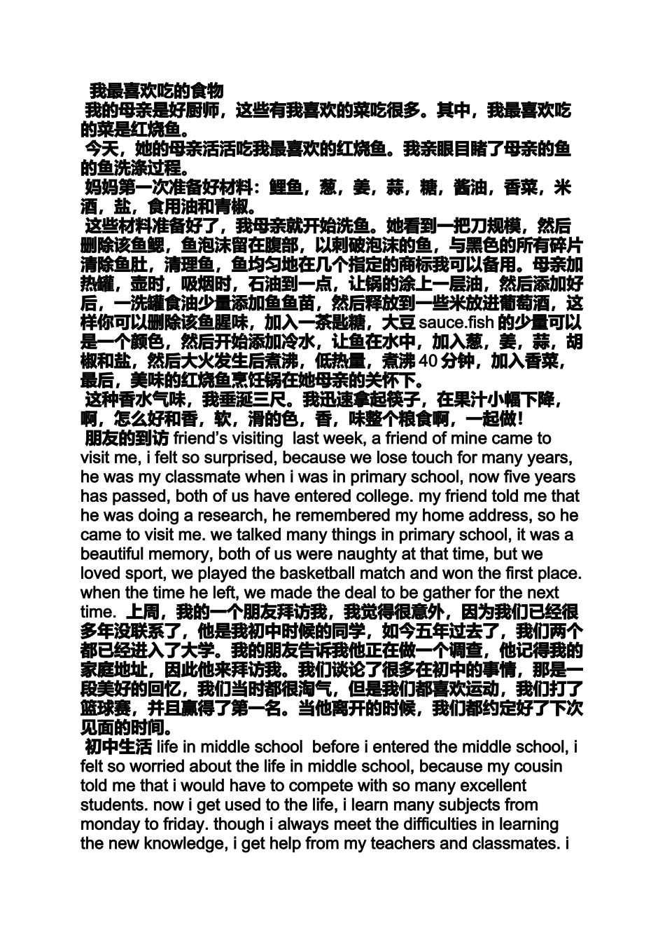 初三作文之初中英语作文翻译_第2页
