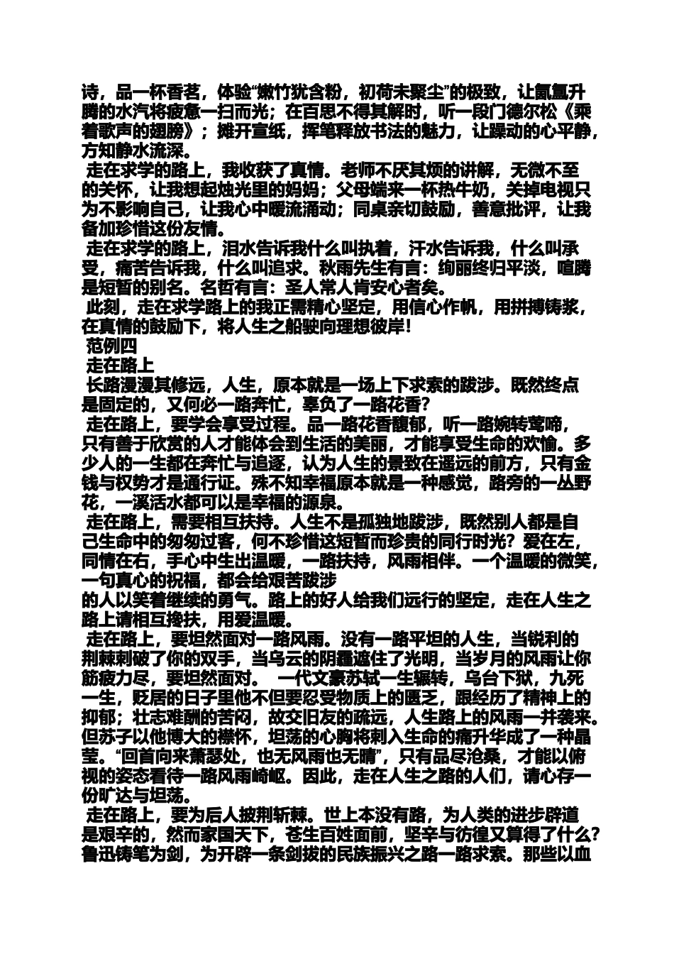 初三作文之初中作文路_第3页