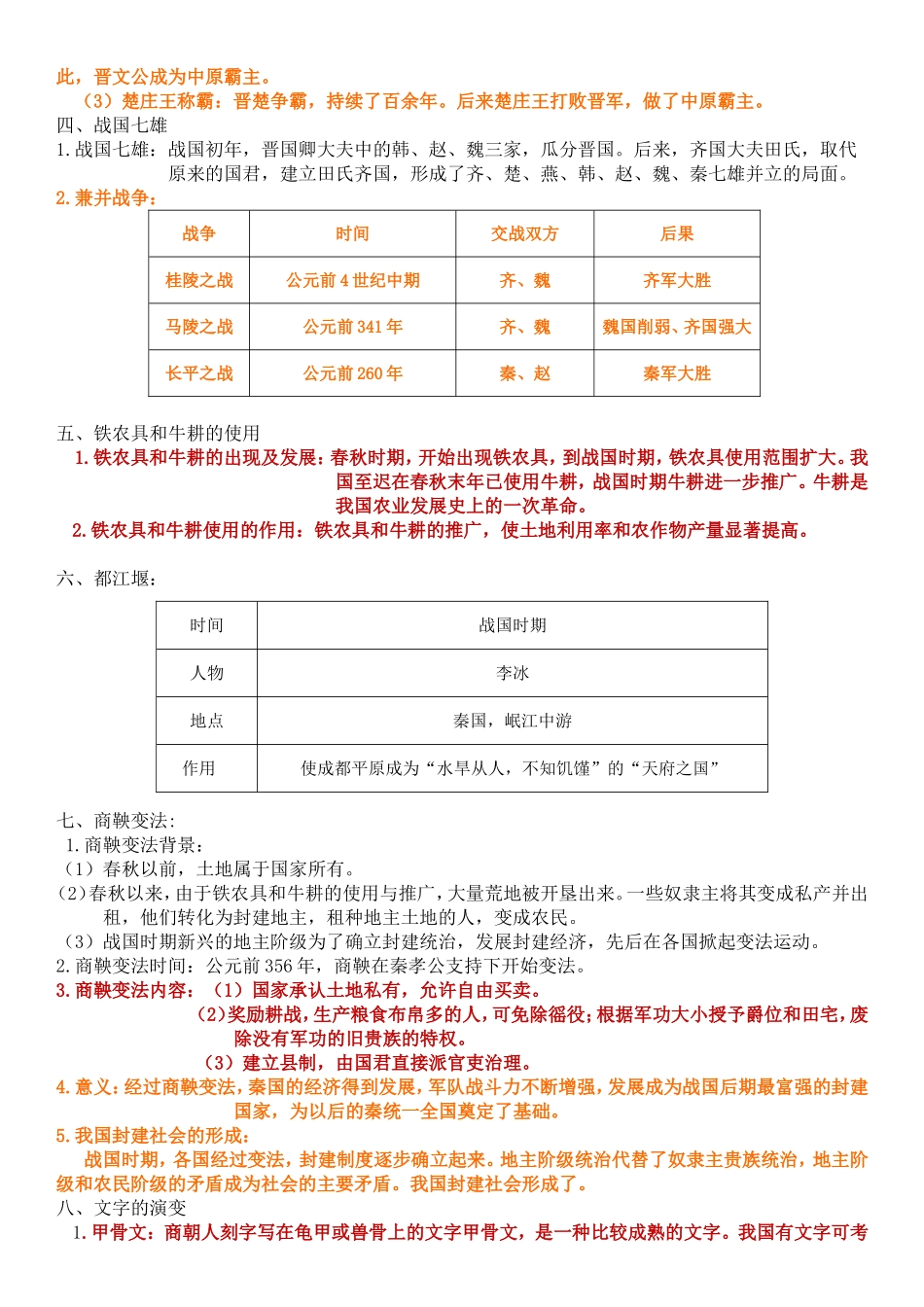 初一至初三历史知识点必背。_第3页