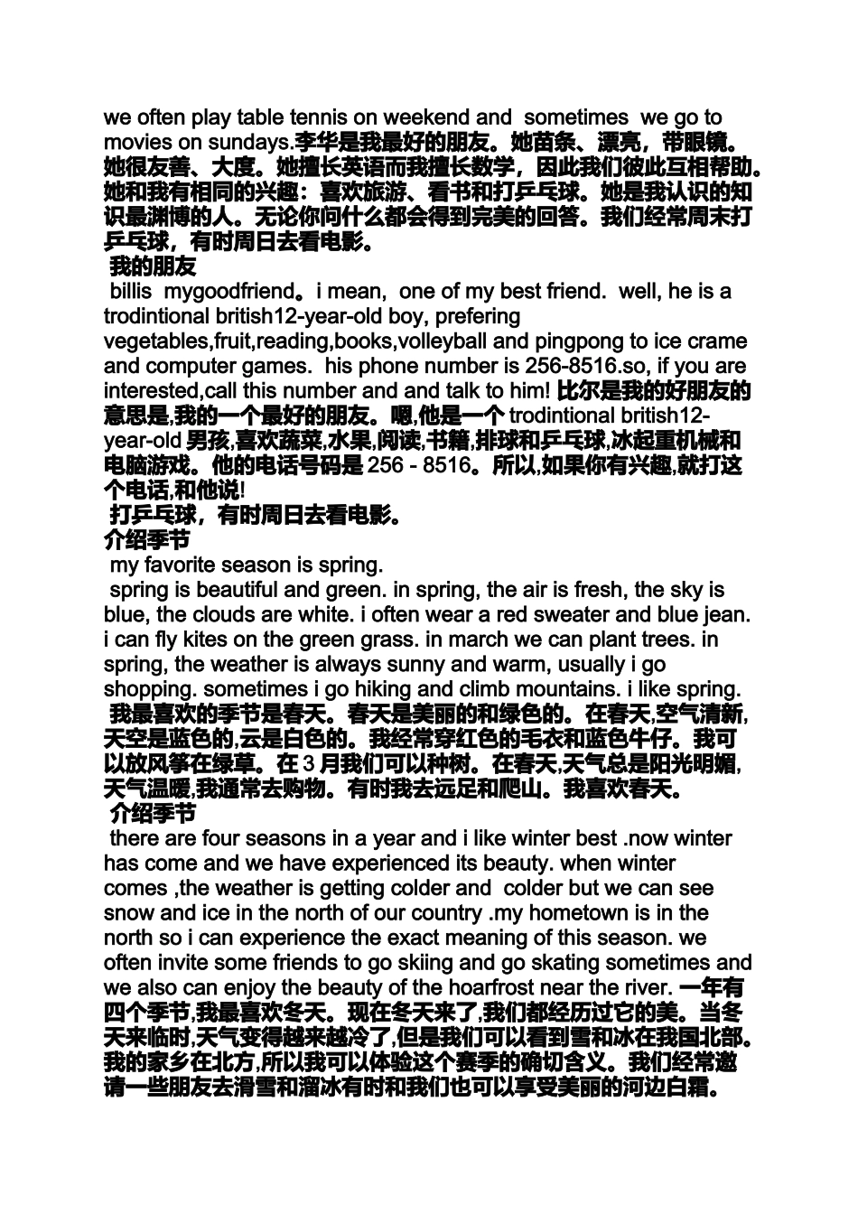 初一作文之初一元旦英语短编作文_第3页