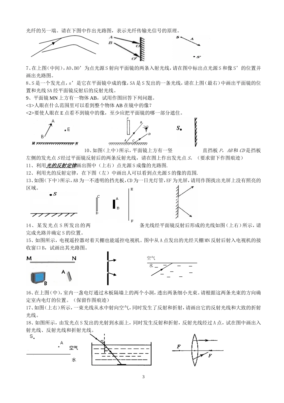 初中八、九年级物理作图大全_第3页