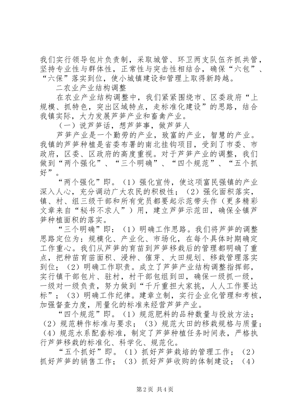 乡镇工作经验交流_第2页