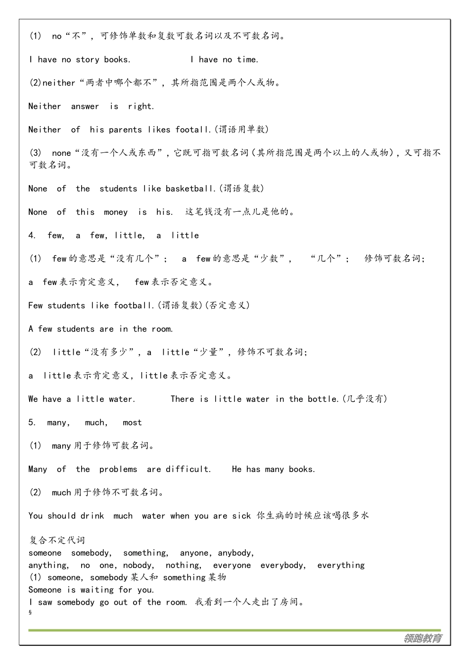 初中不定代词讲解_第2页