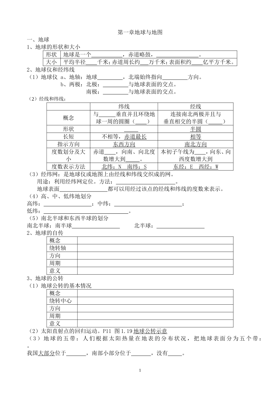 初中地理会考必考知识点汇总1_第1页