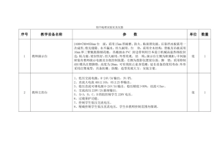 初中地理实验室及仪器