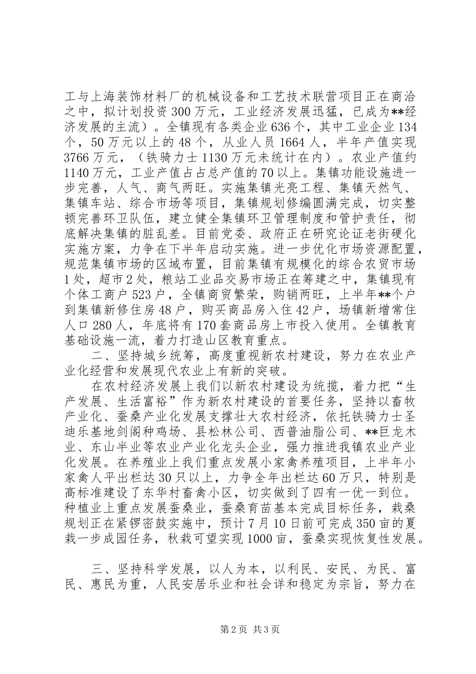 乡镇经济工作实现又好又快发展总结_第2页