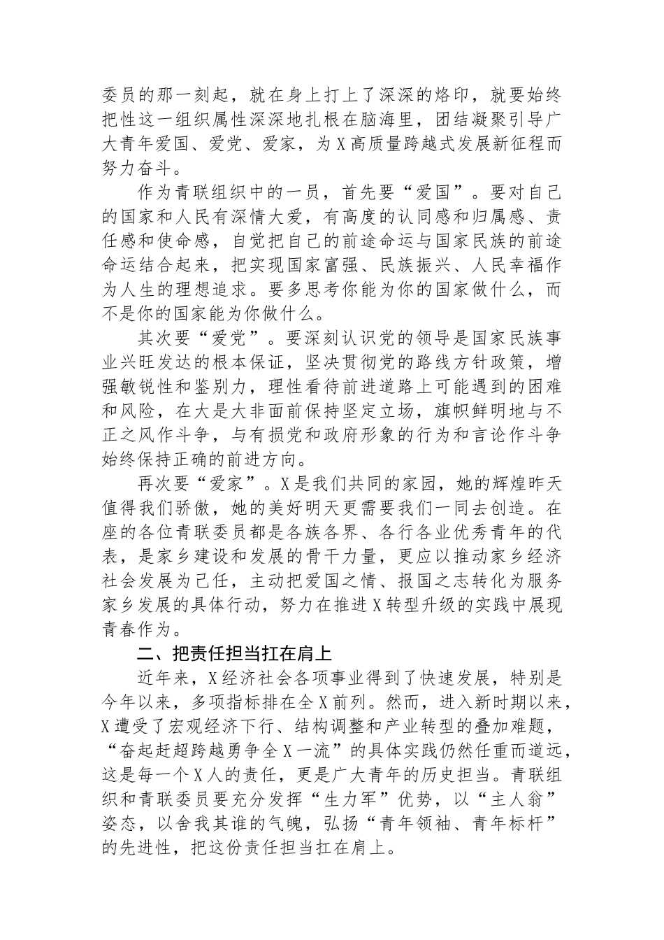 在青年联合会委员会上的讲话_第2页