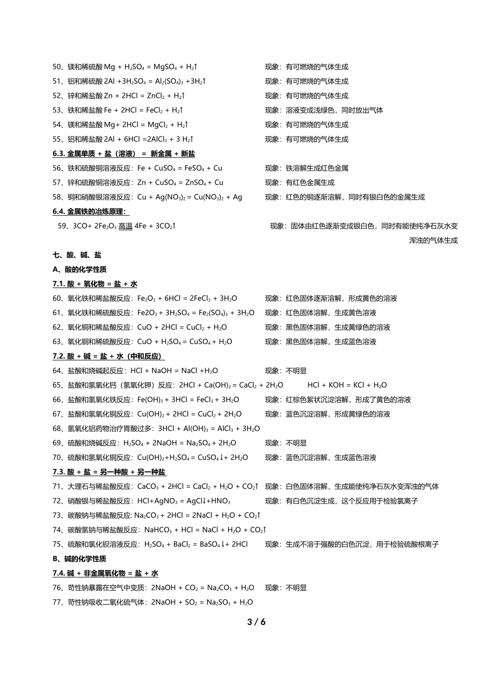 初中化学方程式大全(_第3页
