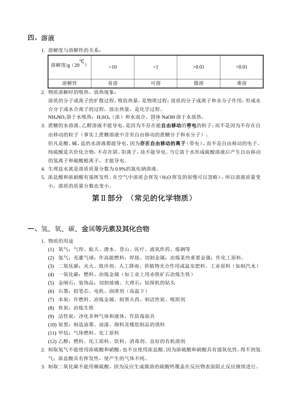 初中化学公式大全_第2页