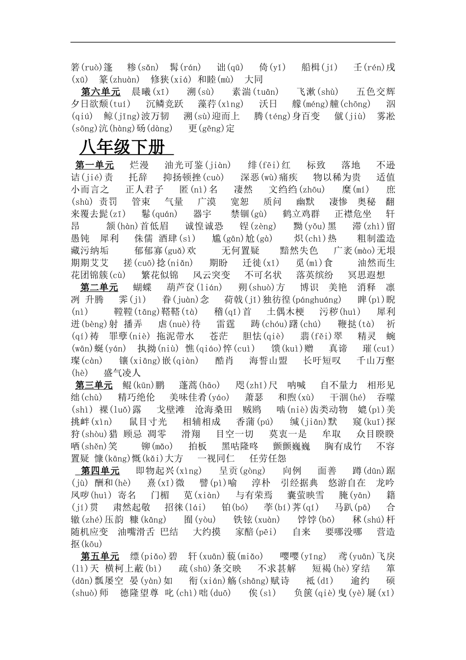 初中所有生词_第3页