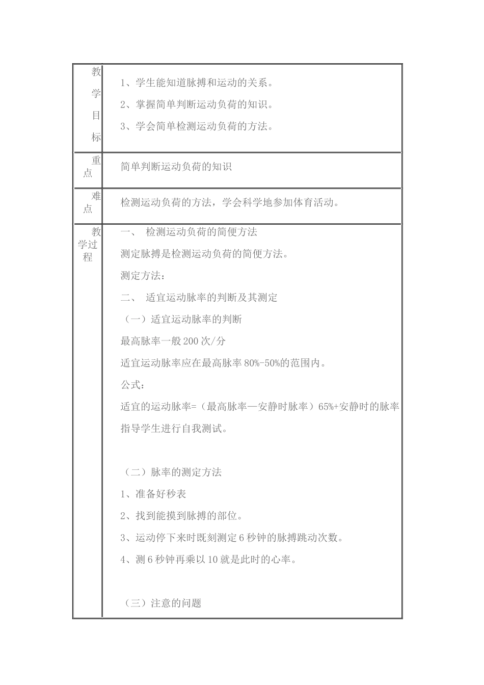 初中体育与健康《运动负荷的自我监测》_第2页