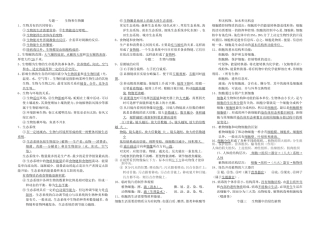 初中生物会考复习提纲(鲁教版修改稿)