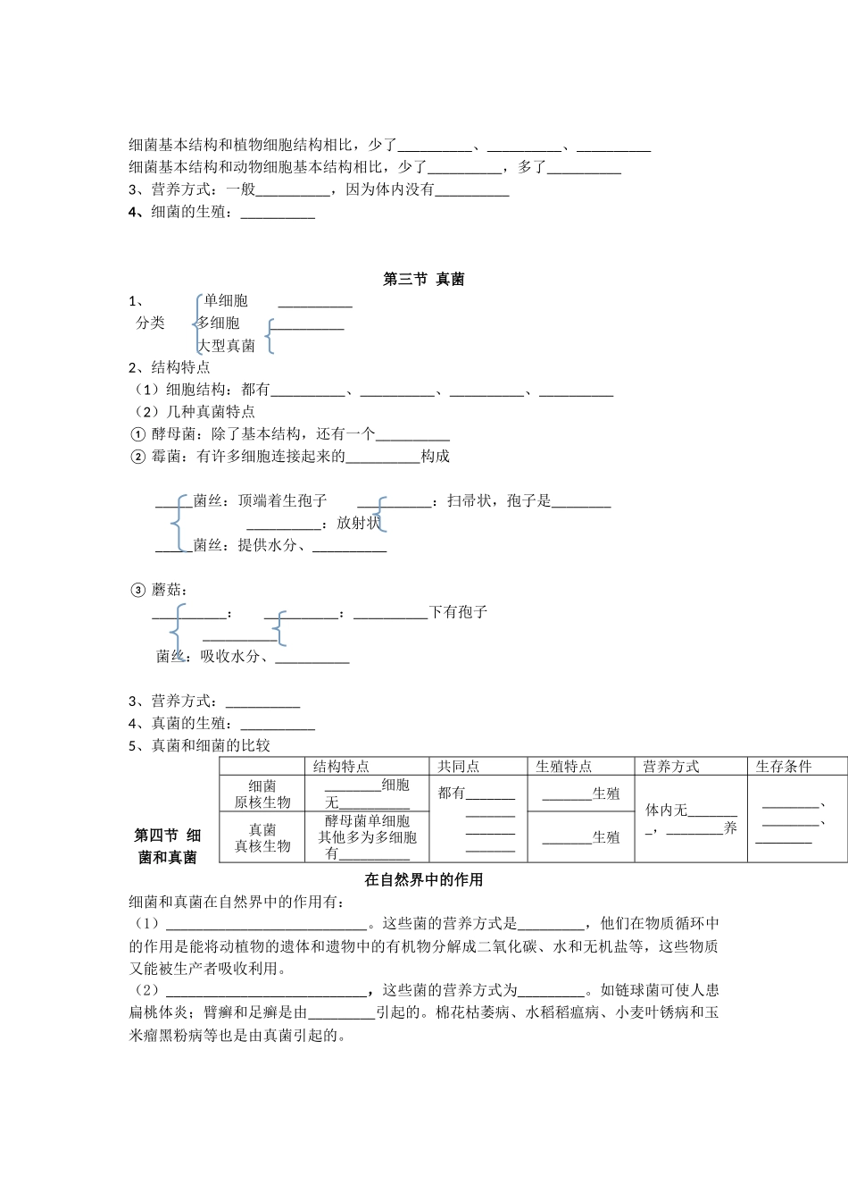 初中生物会考复习细菌和真菌_第2页