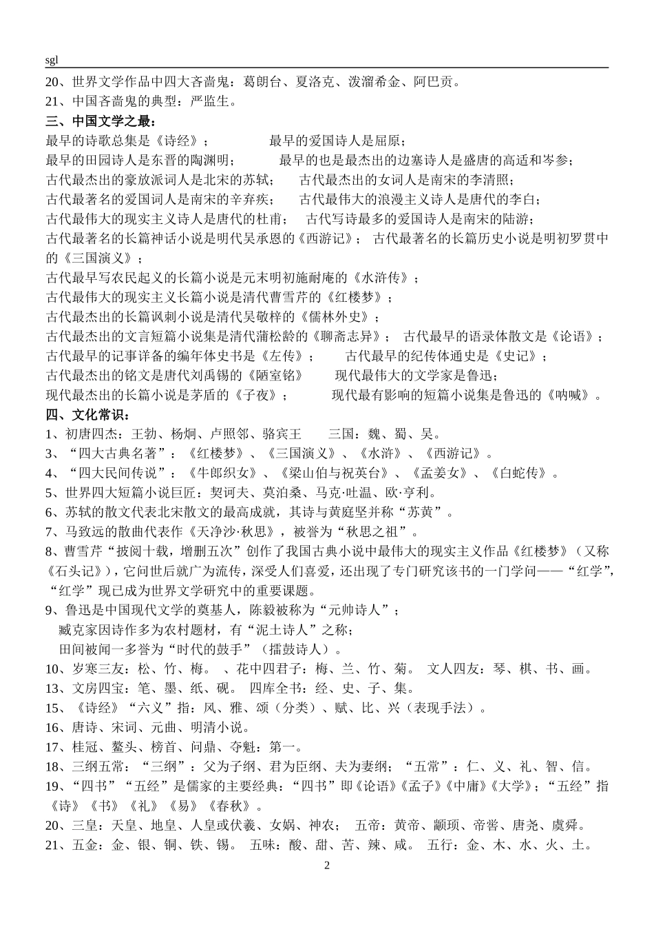 初中文化文学常识汇总_第2页