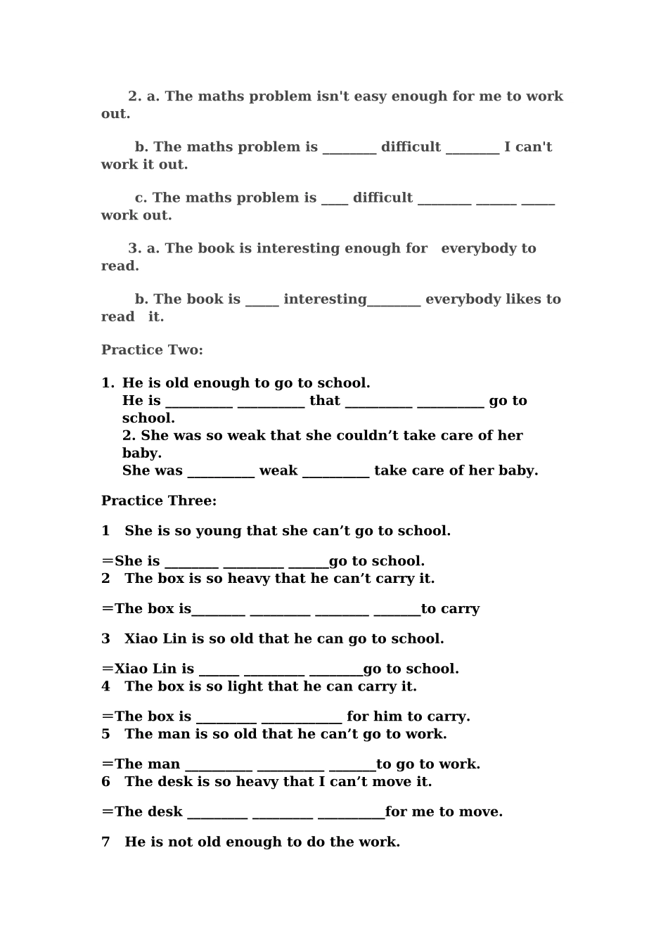 初中英语so与such-强化专练_第3页