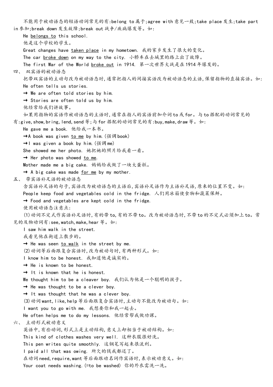 初中英语被动语态讲解_第2页